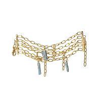 Браслет Katerina Vassou, Syncopation, многослойный, с кианитом, KV26.1-405994G золотистый