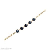 Классический браслет Pearl Blue Aventurine C1362.23 BL/G