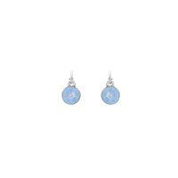 Серьги VIDDA, Lily, полукольца с кристаллом Swarovski, VD25.1-02088 голубой