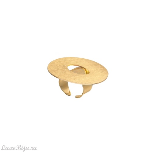 Кольцо Dansk Copenhagen, Alaya, в форме неправильного овала, DNSK25.2-1C2407002 золотистый