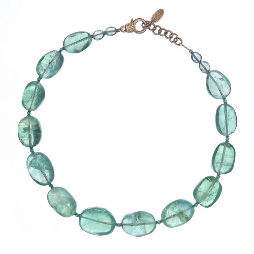 Колье Lanzerotti, Ispirazione, флюорит, пренит, цирконий, гематит, LZ-24.10-459 зеленый