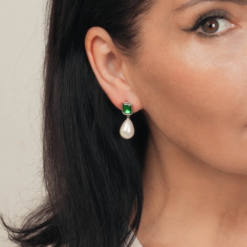 Серьги Fiore Luna EMERALD, ACE22420-07 фото 4