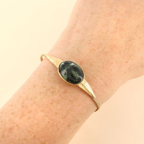 Браслет TARATATA, Olive, с яшмой Камбаба, TT-W25-02303-207 зеленый фото 2