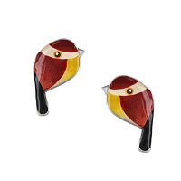 Серьги TARATATA, Fabuleuse, с цветной смолой и узорами, TT-W25-01902-103 красный