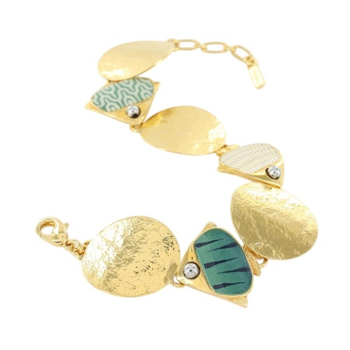 Браслет TARATATA, Sushi, с цветной смолой и стеклянными бусинами, TT-T25-06305-204 синий