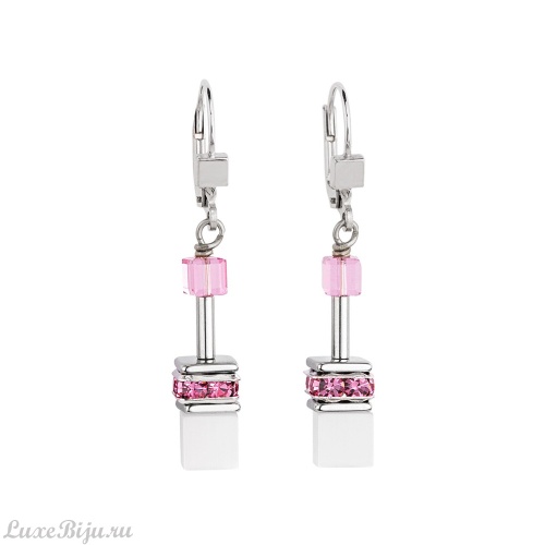 Серьги Coeur de Lion Muiticolor Pastell-Weib 2838/20-1552