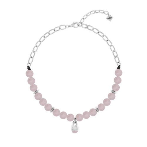 Колье VIDDA, Hera, с розовым кварцем и кожей, VD25.1-02234201 розовый
