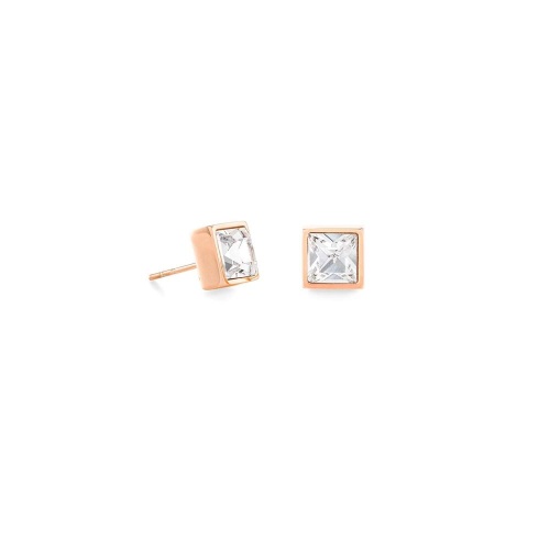 Пусеты Coeur de Lion Crystal-Rose gold, 0500/21-1822 фото 4