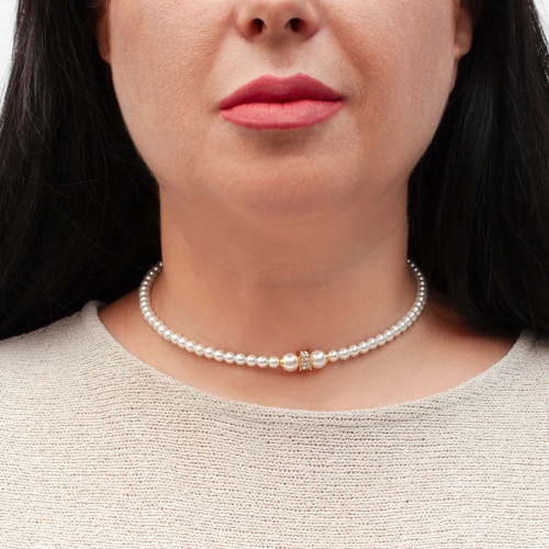 Колье Fiore Luna Cylinder Crystal, B2409PE-N02.2 BW/G фото 2