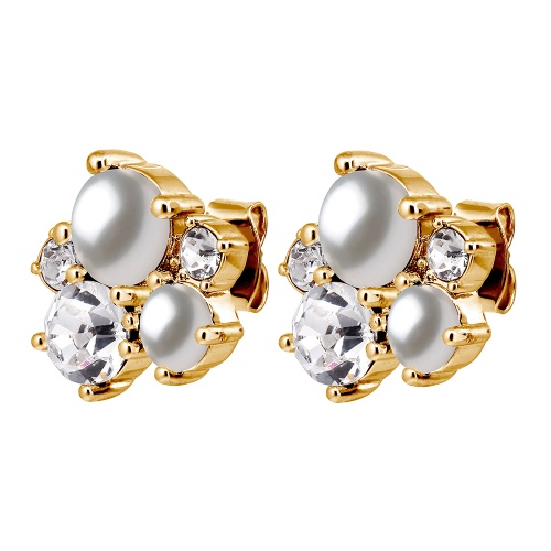 Серьги Dyrberg Kern MINNIE SG CRYSTAL / WHITE PEARL  480161, 480161 фото 4