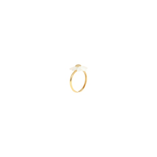 Кольцо Franck Herval, Marguerite, разъемное, с цветком из перламутра, FH25.1-19-63612 белый фото 2