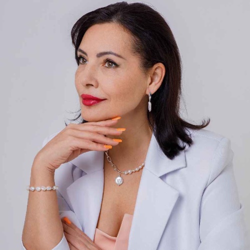 Колье Fiore Luna Pearle Half Togl, BL4505 S фото 2