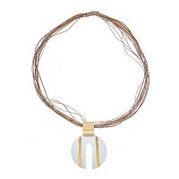 Колье Katerina Vassou, Chevalier, многослойное, с подвеской, KV23-306603 белый