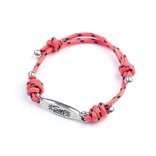 Браслет Tra-la-ra, Surf, с гравировкой, TLR22-518P006 розовый