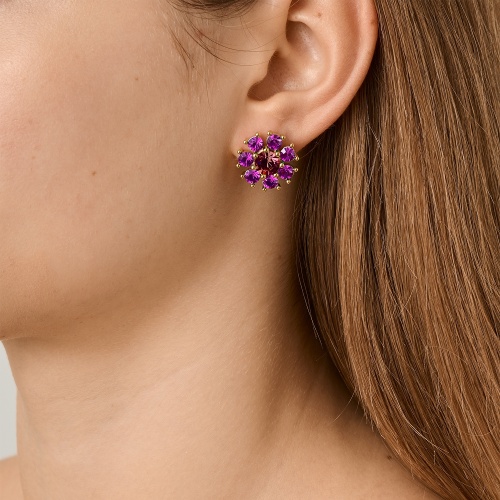 Серьги Dyrberg Kern AUDE SG PINK /WINE, 450099 фото 4