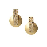 Серьги Katerina Vassou, Resonance, с кристаллами, KV26.1-406013GGOLD золотистый