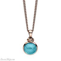Колье Qudo Caneva Big aqua 216526 BL/RG