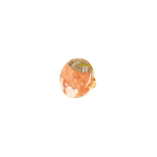 Кольцо Nature Bijoux, Connemara, разъемное, с перламутром и яшмой, NB23.1-19-24621 коричневый