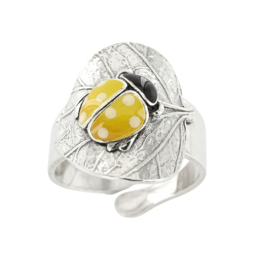 Кольцо TARATATA, Cox, разъемное, с цветной смолой, TT-T25-04403-10Y желтый фото 2