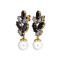 Серьги Dyrberg Kern BALETE SG BLACK_WHITE PEARL, 470026