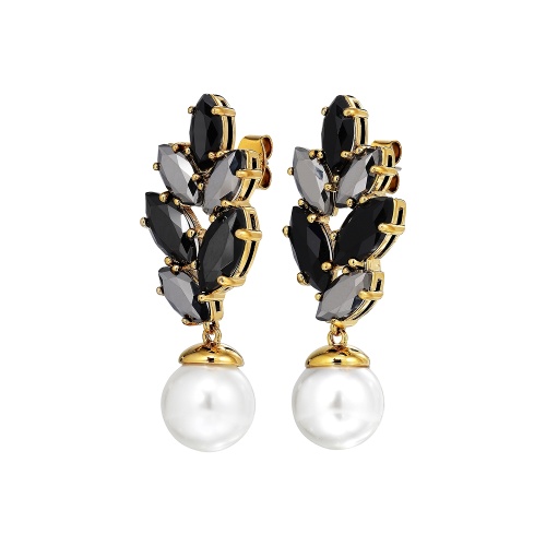 Серьги Dyrberg Kern BALETE SG BLACK_WHITE PEARL, 470026