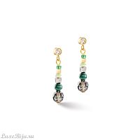Пусеты Coeur de Lion Green-Gold, 2035/21-0516
