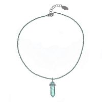 Колье Lanzerotti, Ispirazione, кварц, гематит, кристаллы, LZ-24.10-432 зеленый