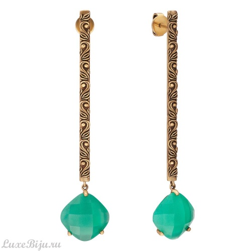 Серьги Fiore di Firenze OR1603 CRISOPRASIO фото 3
