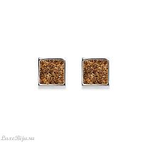 Пусеты Coeur de Lion Light Brown, *0117/21-1120