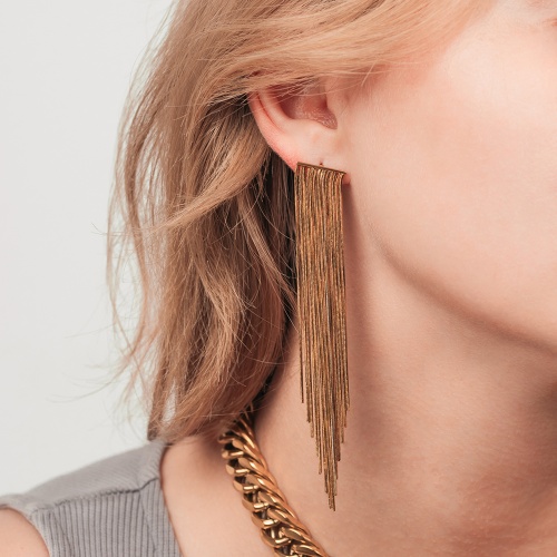 Серьги Fiore Luna Дождь, AWE3086-G фото 2