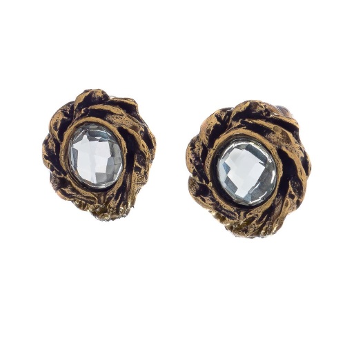 Серьги Alcozer&J, с цитрином, AL-2502-O58FX24 золотистый