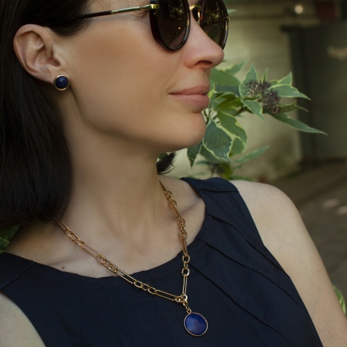 Колье Fiore Luna NATURAL LAPIS, LN5151 BL/G фото 4