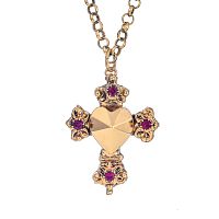 Колье Celeste G, с кристаллами Swarovski, CS24.2-2021 золотистый
