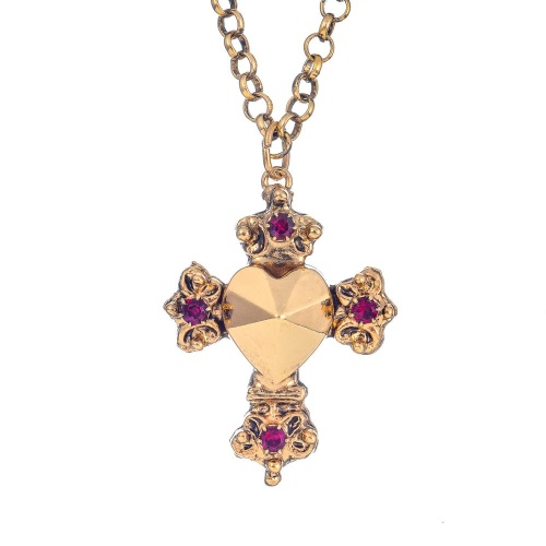 Колье Celeste G, с кристаллами Swarovski, CS24.2-2021 золотистый