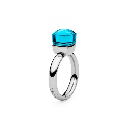 Кольцо Qudo Firenze dark aquamarine 18 мм 610898 BL/S