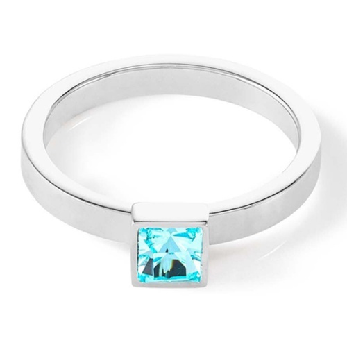 Кольцо Coeur de Lion Aqua-Silver 18.5 мм, 0501/40-2017 58 фото 4