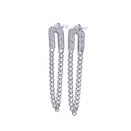 Серьги Moon Paris, Ikita, с цепью, MIK-22.03-026 серебристый