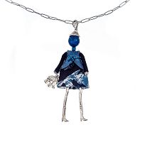 Подвеска Miamelie, кукла Мадлен, MiA-2602-CL7415 серебристый