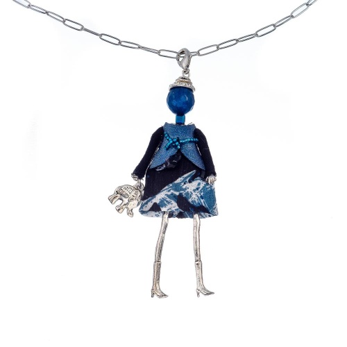 Подвеска Miamelie, кукла Мадлен, MiA-2604-CL8895 серебристый