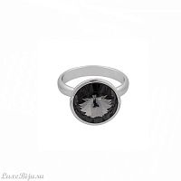 Кольцо Fiore Luna Silver Night K1611.3 BW/S