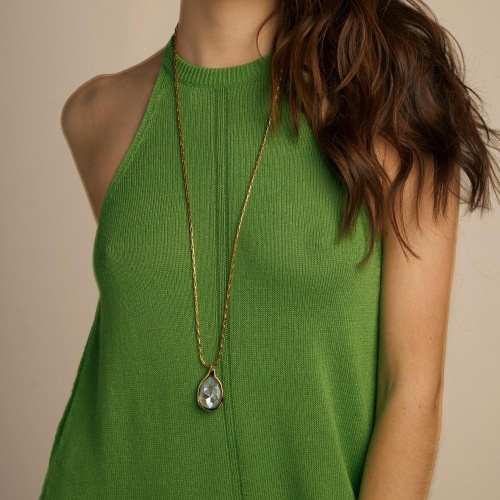 Колье VIDDA, Bloom, с австрийским кристаллом, VD23-01713 персиковый фото 2