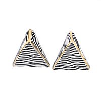 Серьги Francesca Bianchi, с эмалью, FB25.2-84S золотистый