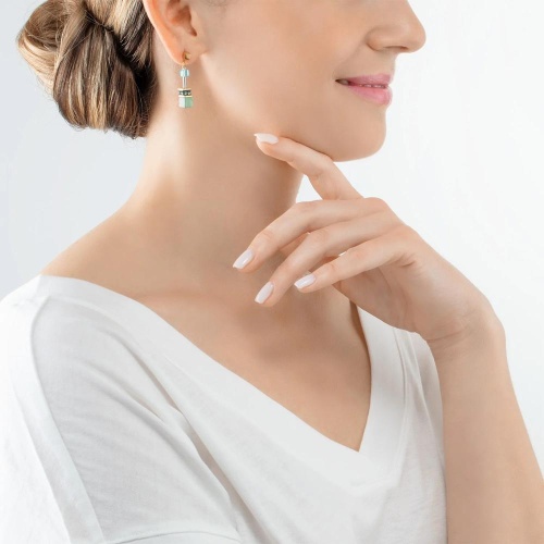 Пусеты Coeur de Lion Green-Turquoise, 4905/21-0506 фото 2