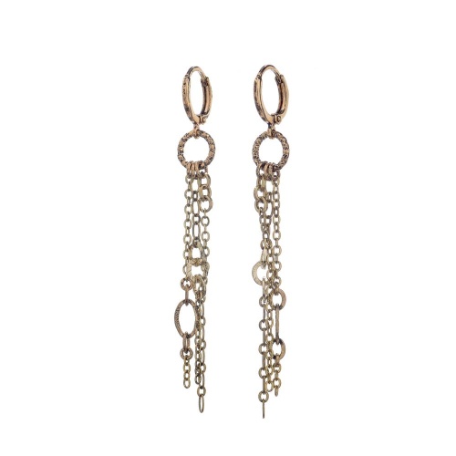 Серьги Lanzerotti, Elisir, цепи-подвески, LZ-25.10-309 золотистый