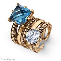 Кольцо Fiore di Firenze AN0588-0433 CUB ACQUAMARINA
