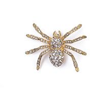 Брошь Moon Paris, Nord, паук, с кристаллами, MoS-22.03-046 золотистый