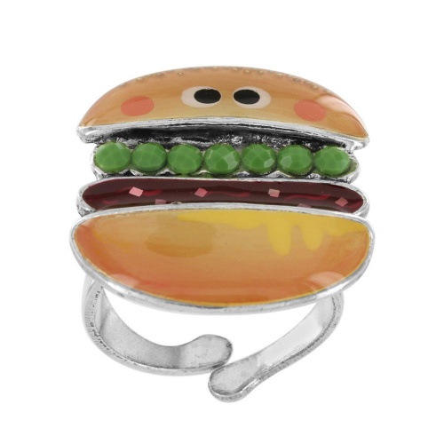 Кольцо TARATATA, Ketchup, разъемное,смола,глиттер,микрошарики,шнур, TT-W23-08418-10M серебристый фото 6