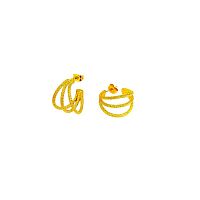 Серьги Catherine Bijoux, Andromeda, полукольца, CB26.1-5336FG золотистый