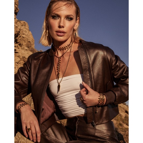 Браслет VIDDA, Dune, кожаный, металл, VD24.1-01898 серебристый фото 2