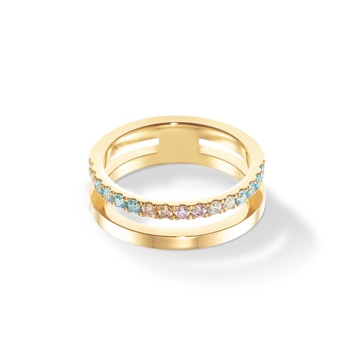 Кольцо Coeur de Lion Multicolour Pastel Gold, 0136/40-1590 60 фото 3